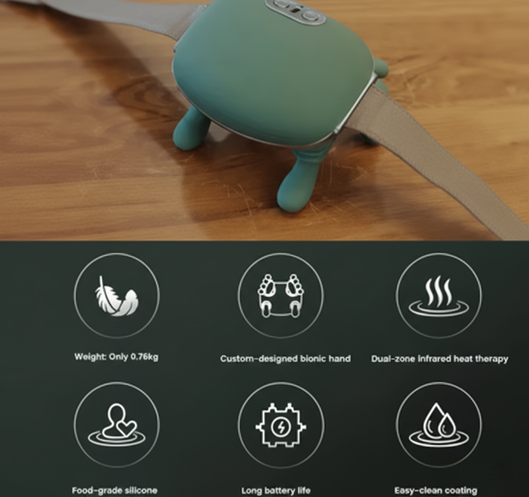 Electric Neck & Shoulder Massager with Dual-Palm Kneading – Portable 5V Muscle Relaxer for Pain Relief | UAE